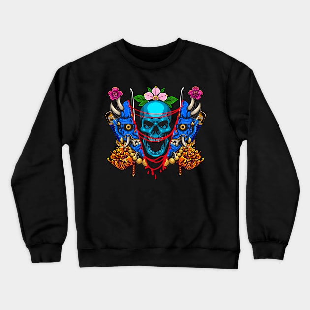 Ninja Mask 5.4 Crewneck Sweatshirt by Harrisaputra